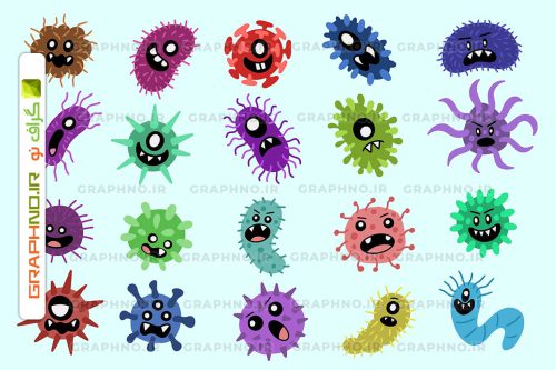 20 تصویر دوربری شده باکتری و ویروس